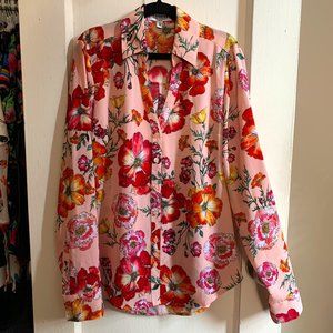 Express Floral Portofino Shirt, Slim